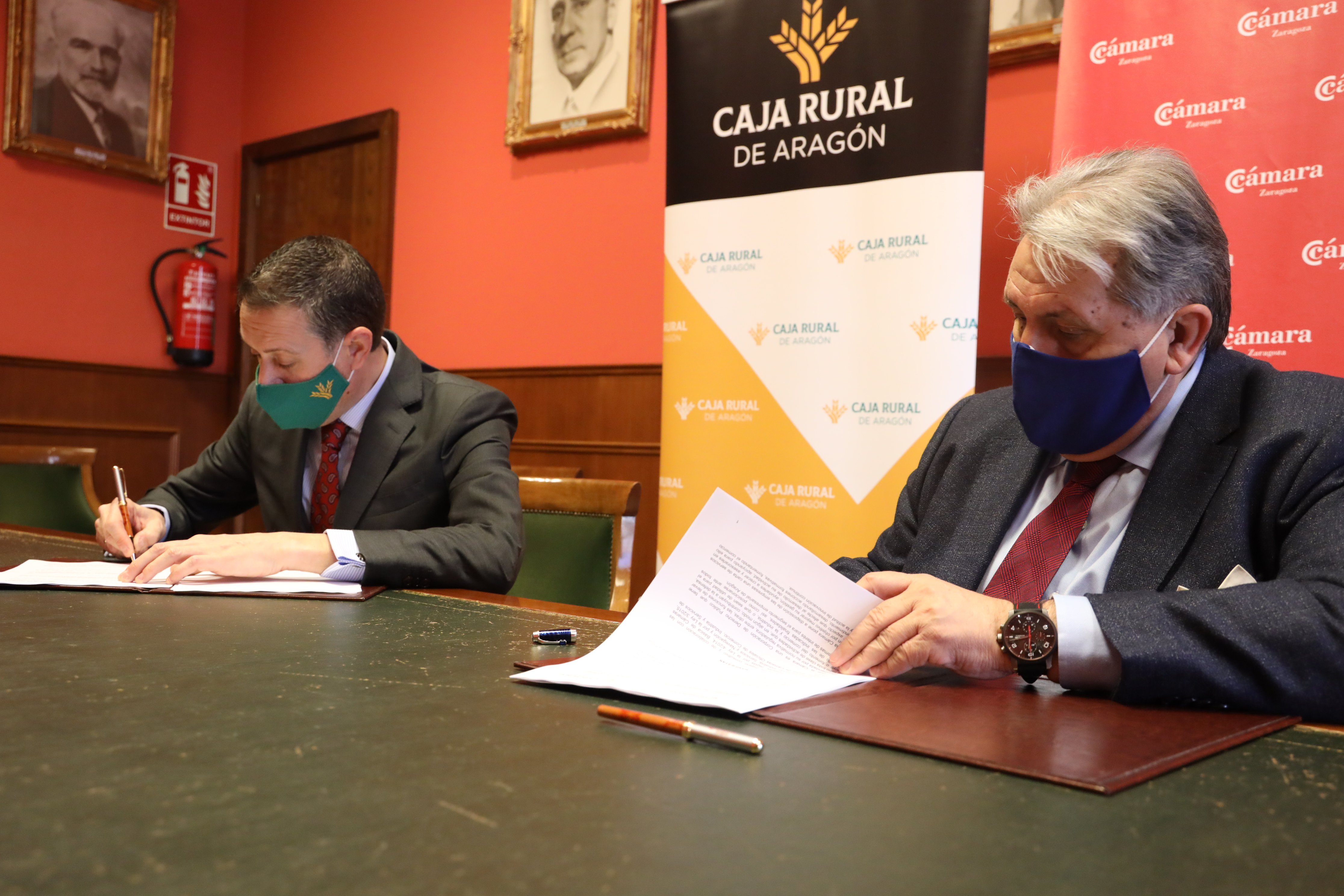 La Cámara y Caja Rural de Aragón renuevan su compromiso con la internacionalización de las empresas