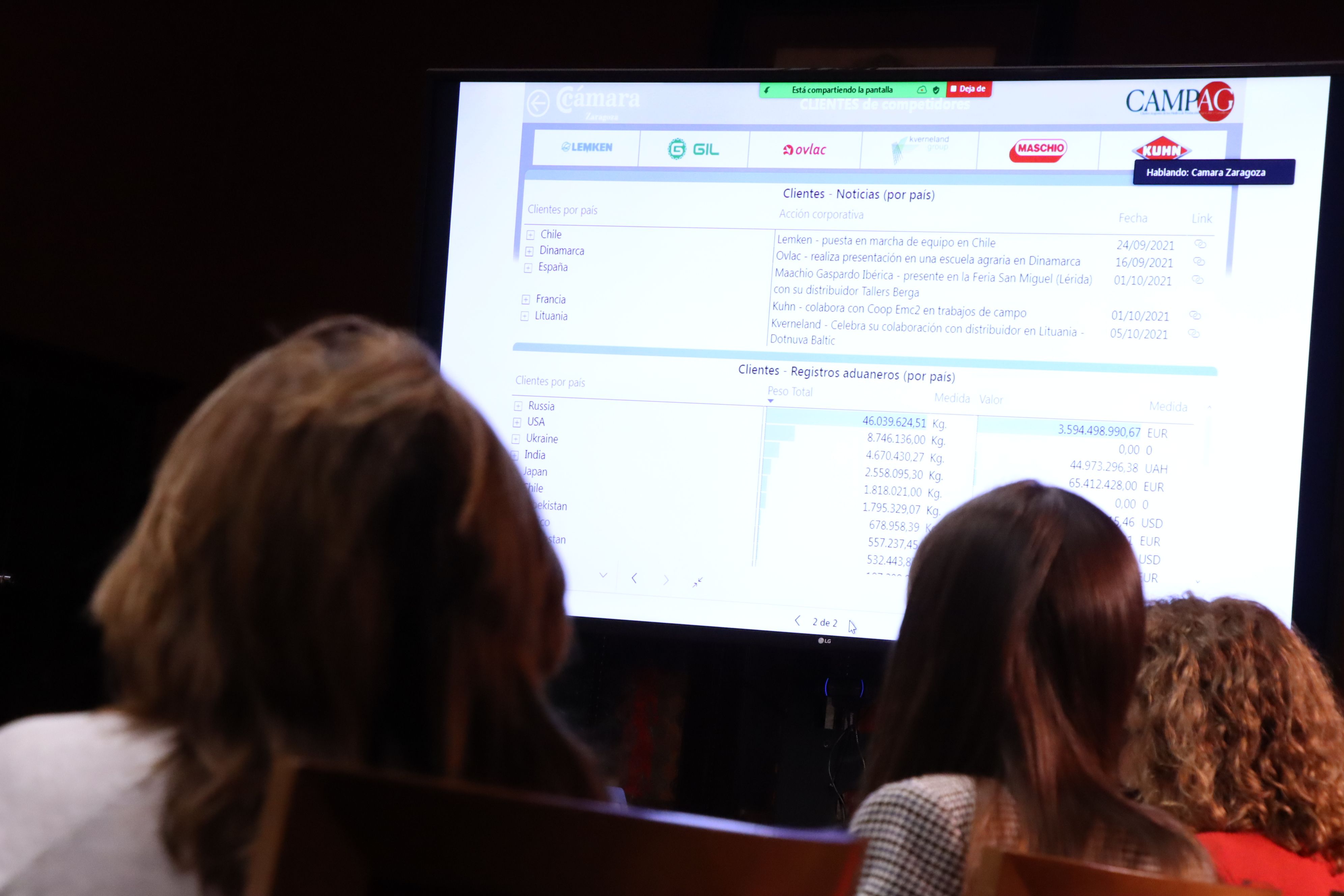 La Cámara y el clúster CAMPAG ponen en marcha una herramienta de inteligencia competitiva