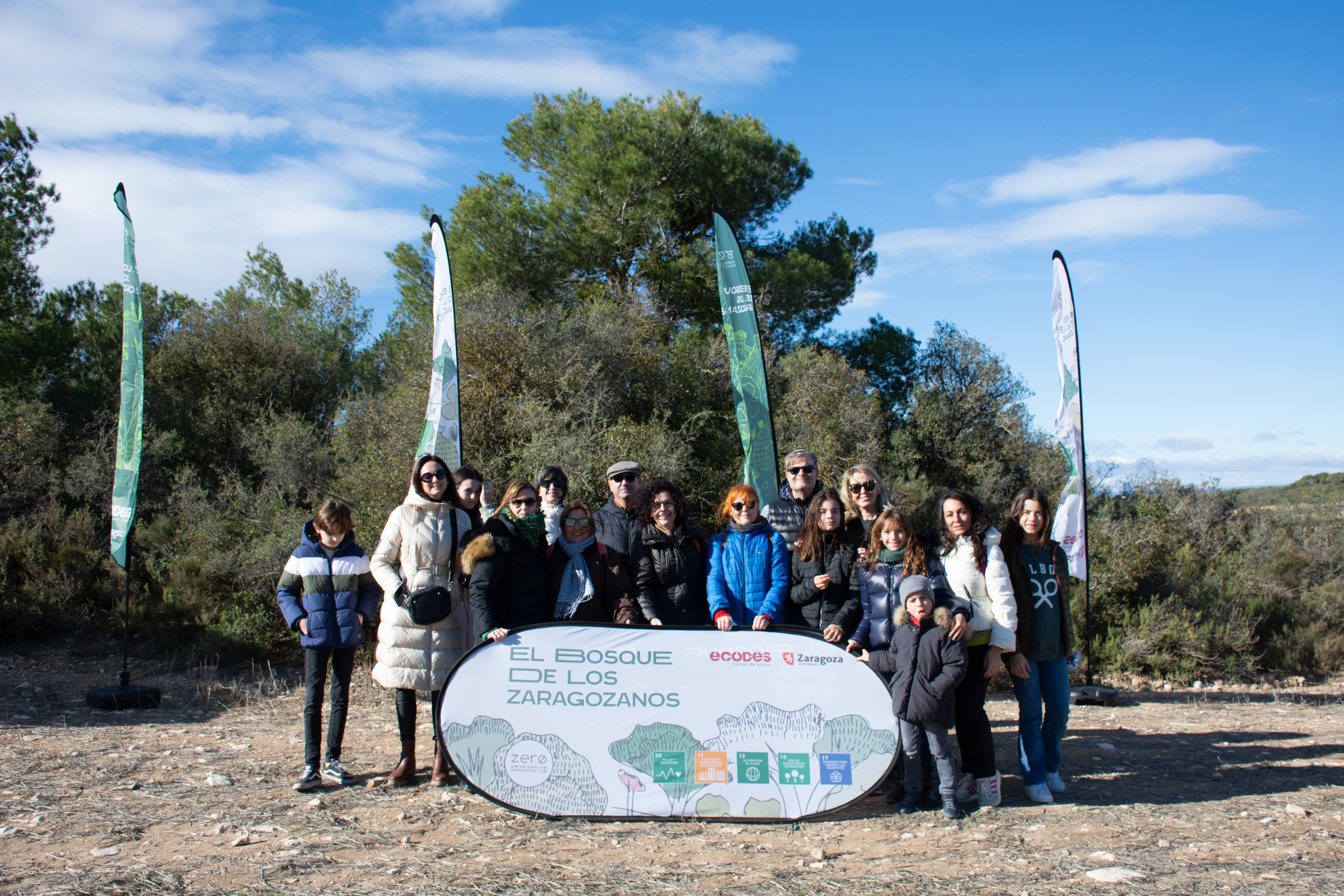 La Cámara participa en una plantación del Bosque de los Zaragozanos