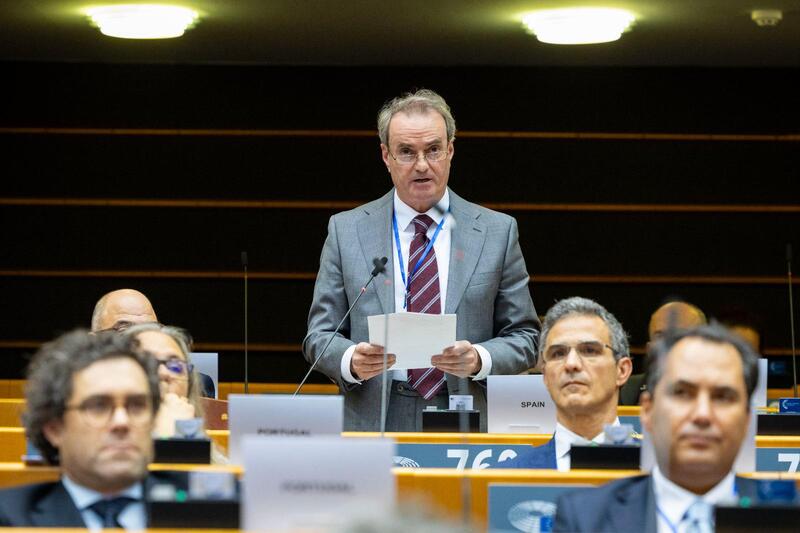 Jorge Villarroya interviene en el Parlamento Europeo de Empresas