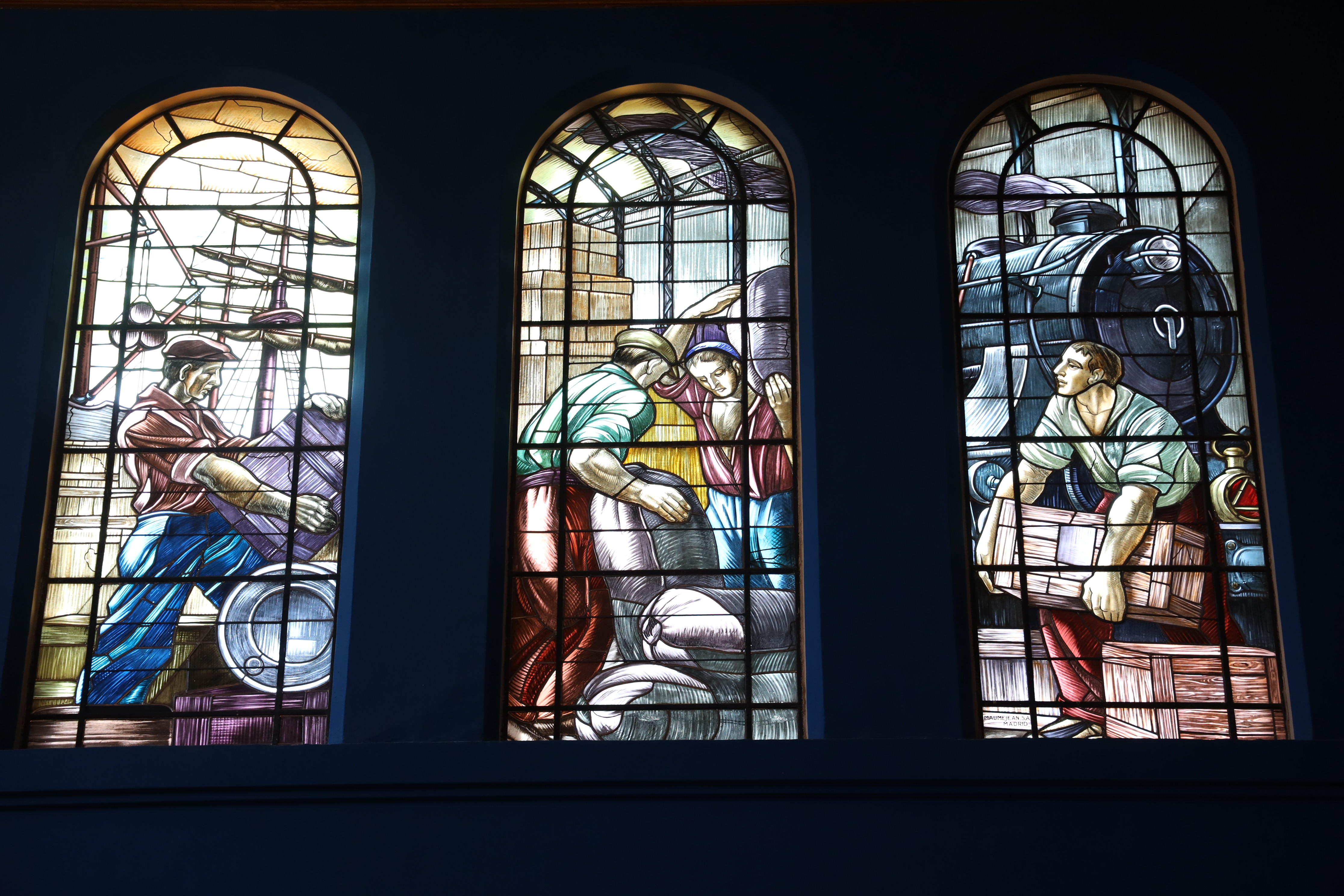 La restauración de las vidrieras de la Cámara, paso a paso