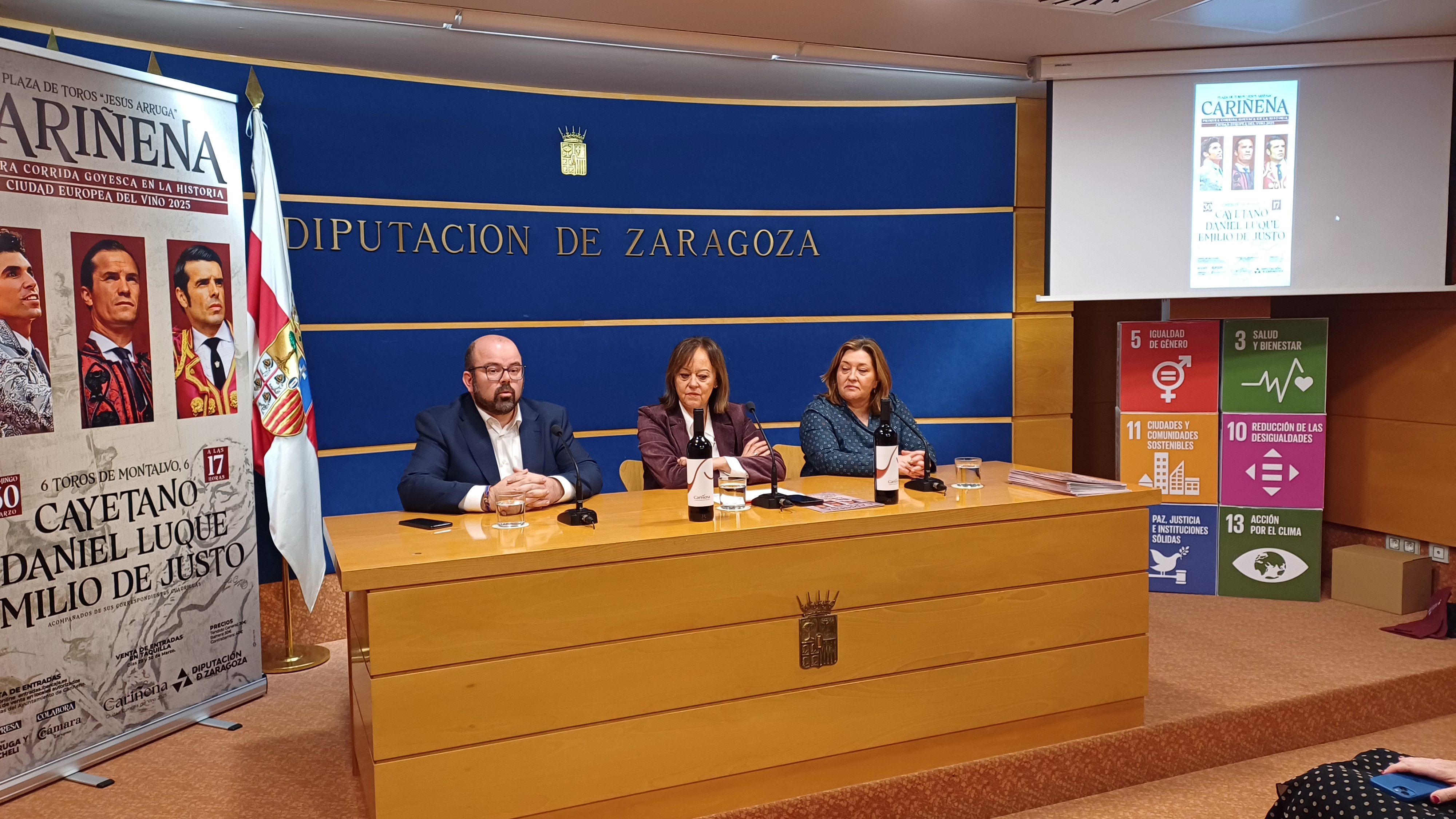 La Cámara colabora en la organización de una corrida goyesca para celebrar la designación de Cariñena como Ciudad Europea del Vino