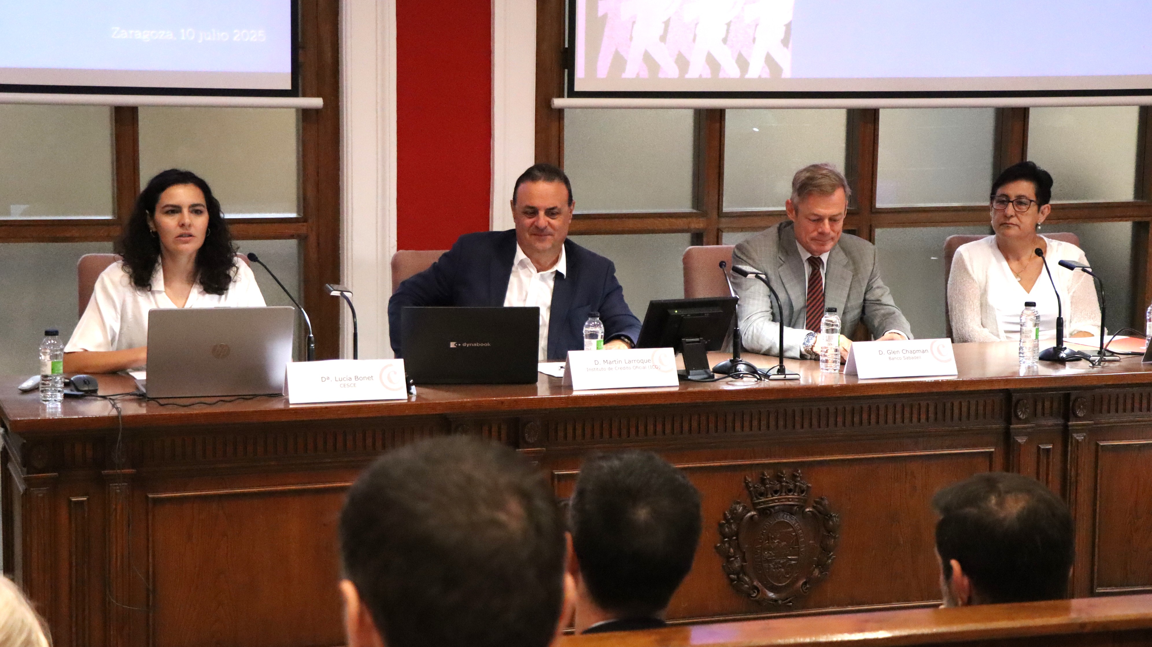 Instituciones y empresas abordan el impacto de los aranceles americanos en Aragón