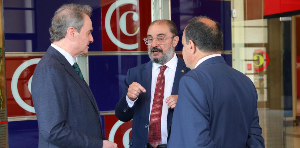 Las Cámaras de Aragón lamentan el fallecimiento del expresidente Javier Lambán